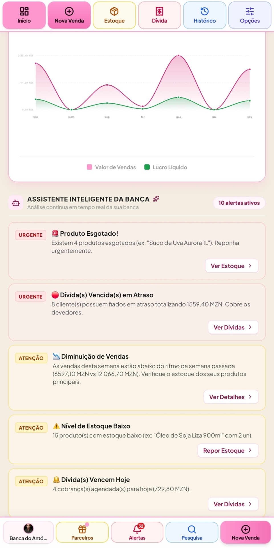 Assistente da banca